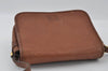 Authentic Burberrys Vintage Leather Shoulder Cross Body Bag Purse Brown 4179I