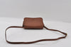 Authentic Burberrys Vintage Leather Shoulder Cross Body Bag Purse Brown 4179I