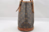 Authentic Louis Vuitton Monogram Bucket PM Shoulder Tote Bag M42238 Junk 4180I