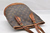 Authentic Louis Vuitton Monogram Bucket PM Shoulder Tote Bag M42238 Junk 4180I