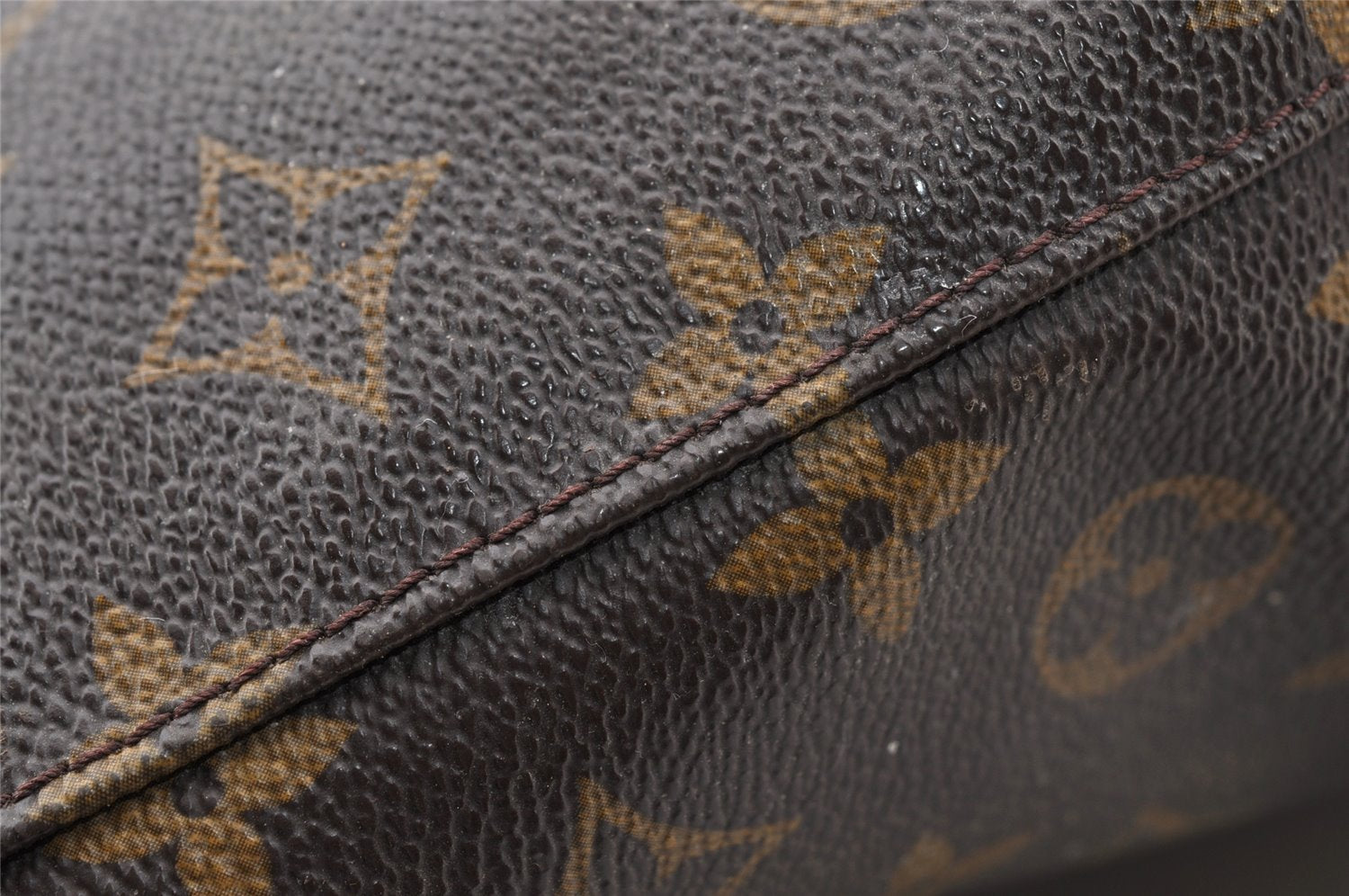 Authentic Louis Vuitton Monogram Bucket PM Shoulder Tote Bag M42238 Junk 4180I