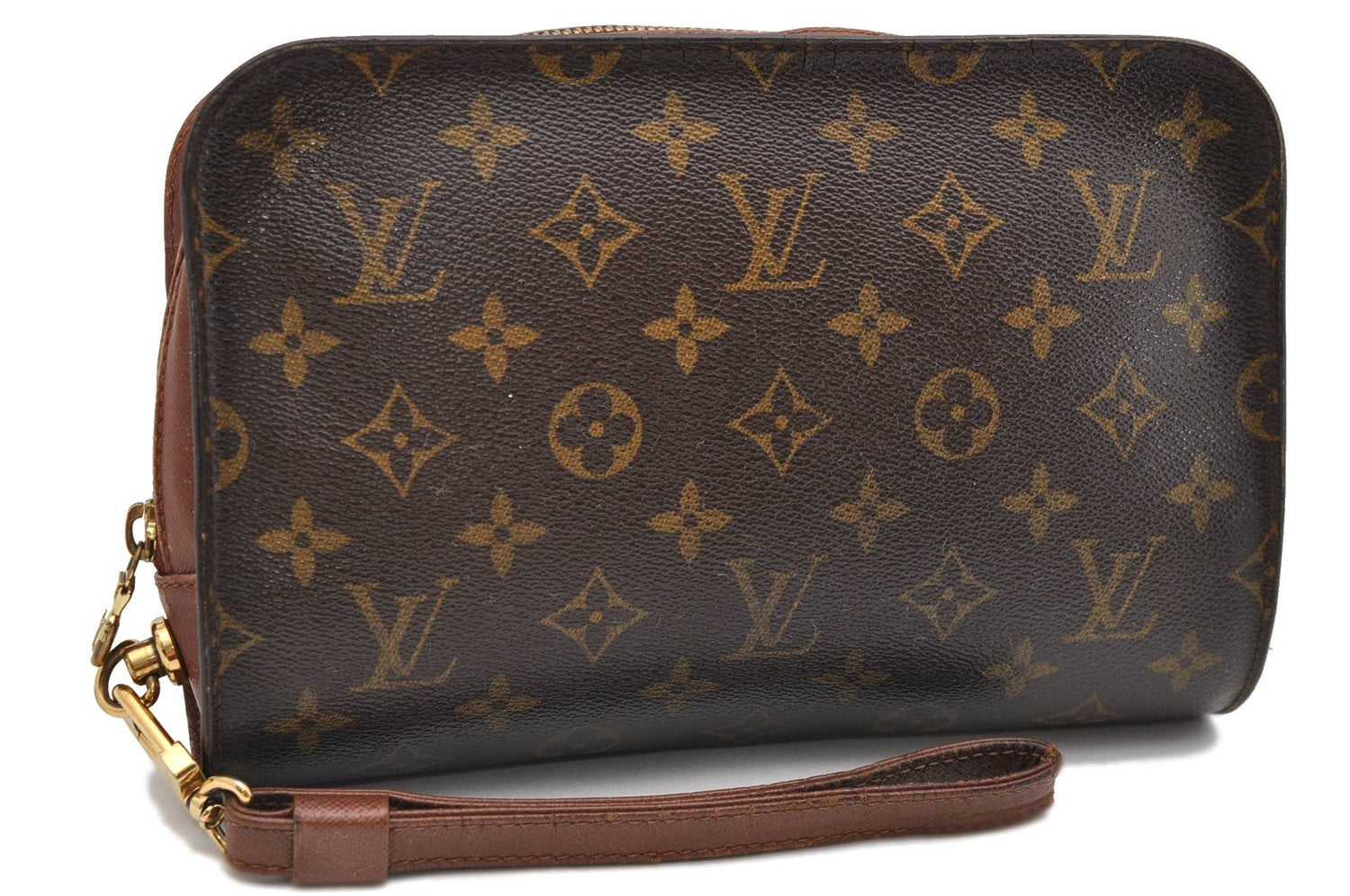 Authentic Louis Vuitton Monogram Orsay Clutch Hand Bag Purse M51790 LV 4181D