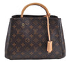Authentic Louis Vuitton Monogram Montaigne BB 2Way Hand Bag M41055 LV 4181F