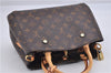 Authentic Louis Vuitton Monogram Montaigne BB 2Way Hand Bag M41055 LV 4181F