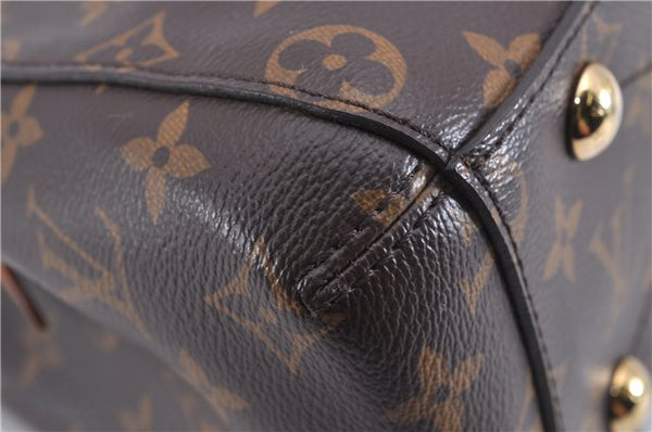 Authentic Louis Vuitton Monogram Montaigne BB 2Way Hand Bag M41055 LV 4181F