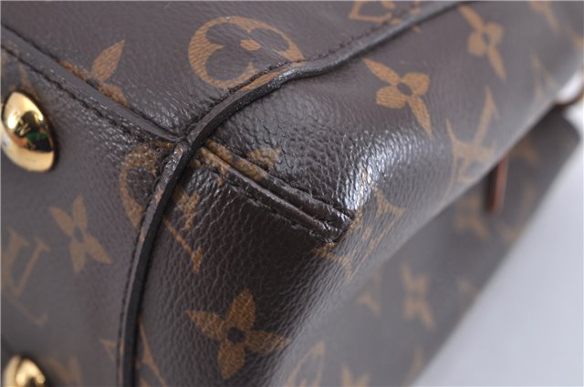 Authentic Louis Vuitton Monogram Montaigne BB 2Way Hand Bag M41055 LV 4181F