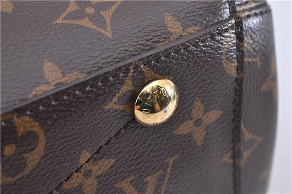 Authentic Louis Vuitton Monogram Montaigne BB 2Way Hand Bag M41055 LV 4181F