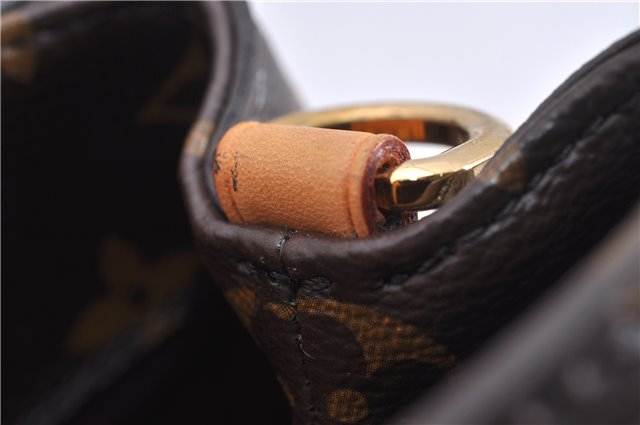 Authentic Louis Vuitton Monogram Montaigne BB 2Way Hand Bag M41055 LV 4181F