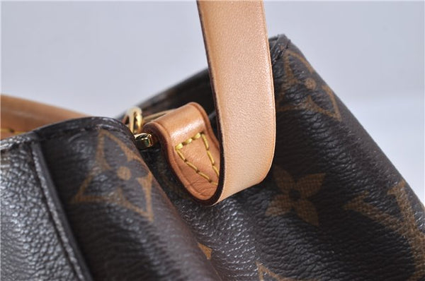 Authentic Louis Vuitton Monogram Montaigne BB 2Way Hand Bag M41055 LV 4181F