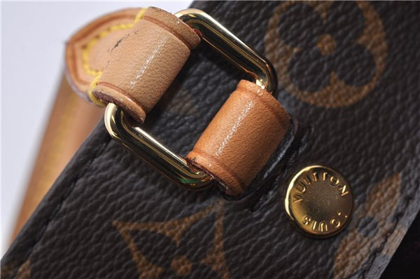 Authentic Louis Vuitton Monogram Montaigne BB 2Way Hand Bag M41055 LV 4181F