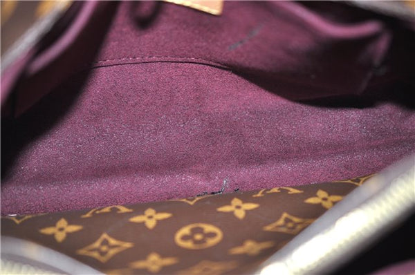 Authentic Louis Vuitton Monogram Montaigne BB 2Way Hand Bag M41055 LV 4181F