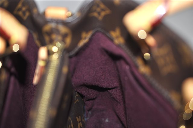 Authentic Louis Vuitton Monogram Montaigne BB 2Way Hand Bag M41055 LV 4181F