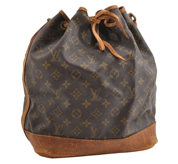 Authentic Louis Vuitton Monogram Noe Shoulder Drawstring Bag Old Model LV 4181I
