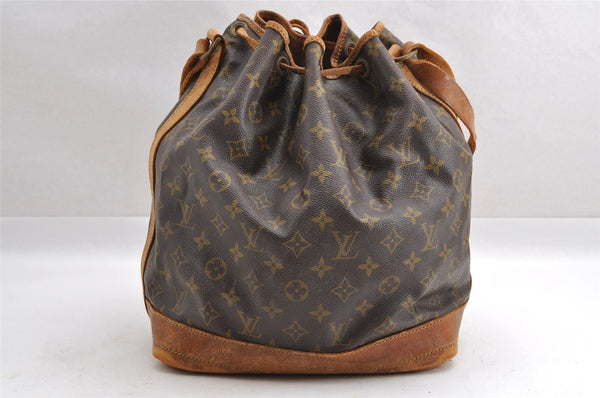 Authentic Louis Vuitton Monogram Noe Shoulder Drawstring Bag Old Model LV 4181I