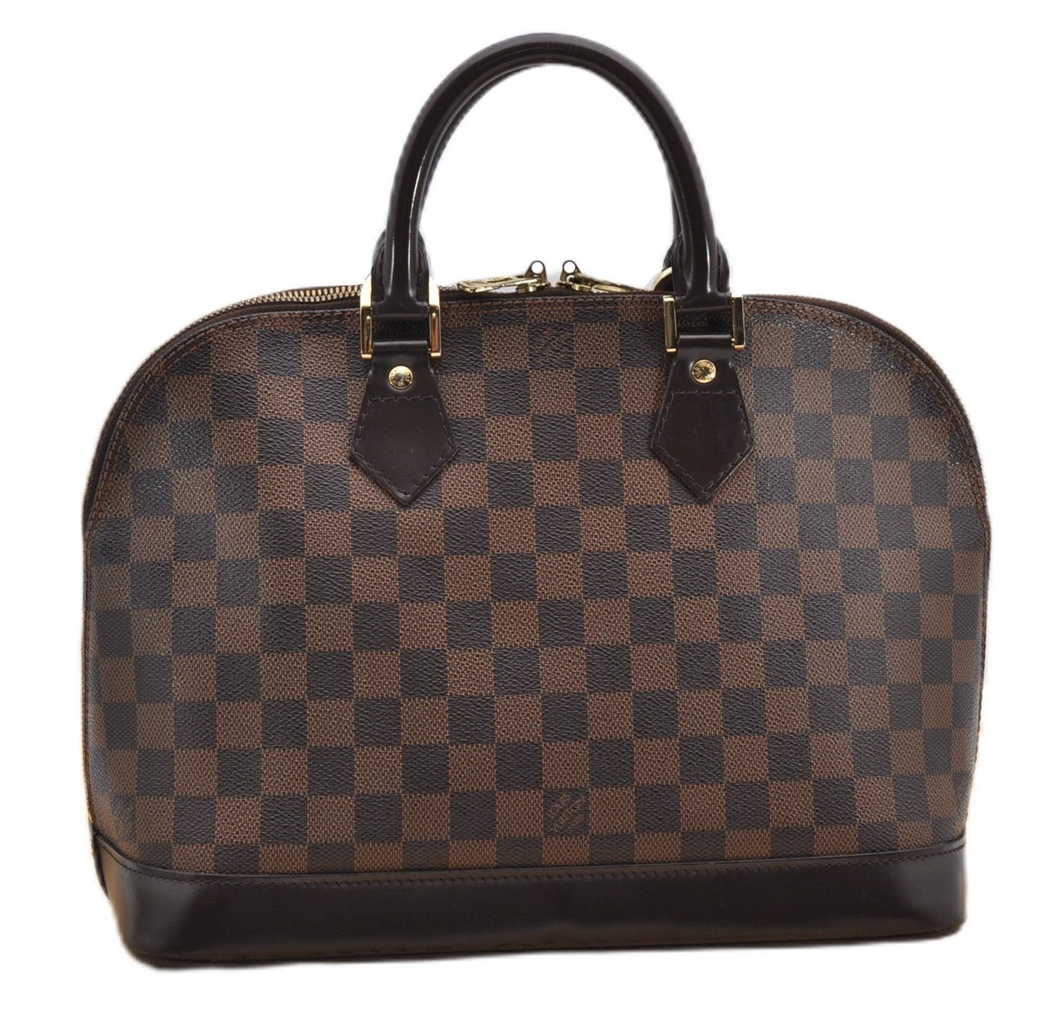Authentic Louis Vuitton Damier Alma Hand Bag Purse N51131 LV 4182F