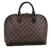Authentic Louis Vuitton Damier Alma Hand Bag Purse N51131 LV 4182F