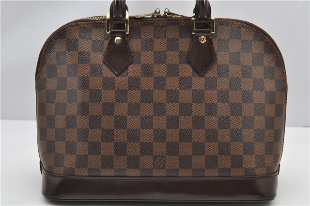 Authentic Louis Vuitton Damier Alma Hand Bag Purse N51131 LV 4182F