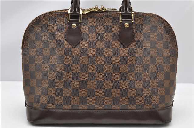 Authentic Louis Vuitton Damier Alma Hand Bag Purse N51131 LV 4182F