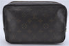 Auth Louis Vuitton Monogram Trousse Toilette 23 Clutch Hand Bag M47524 LV 4183D