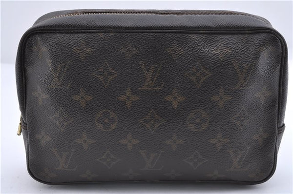 Auth Louis Vuitton Monogram Trousse Toilette 23 Clutch Hand Bag M47524 LV 4183D