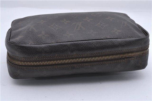 Auth Louis Vuitton Monogram Trousse Toilette 23 Clutch Hand Bag M47524 LV 4183D