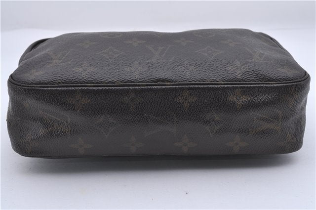 Auth Louis Vuitton Monogram Trousse Toilette 23 Clutch Hand Bag M47524 LV 4183D
