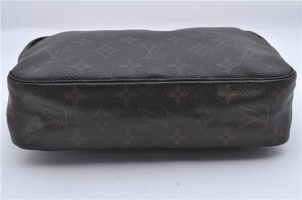 Auth Louis Vuitton Monogram Trousse Toilette 23 Clutch Hand Bag M47524 LV 4183D