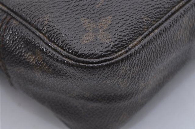 Auth Louis Vuitton Monogram Trousse Toilette 23 Clutch Hand Bag M47524 LV 4183D