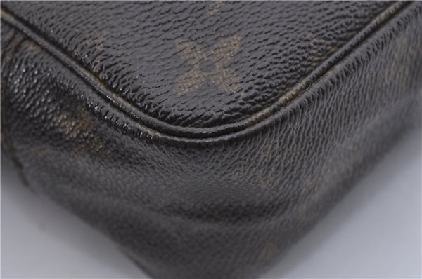 Auth Louis Vuitton Monogram Trousse Toilette 23 Clutch Hand Bag M47524 LV 4183D