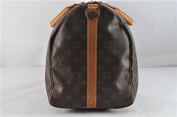 Auth Louis Vuitton Monogram Keepall Bandouliere 50 Boston Bag M41416 LV 4184D