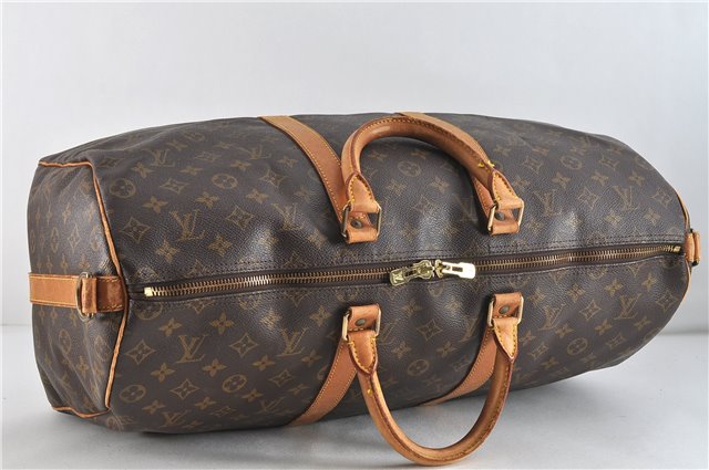 Auth Louis Vuitton Monogram Keepall Bandouliere 50 Boston Bag M41416 LV 4184D