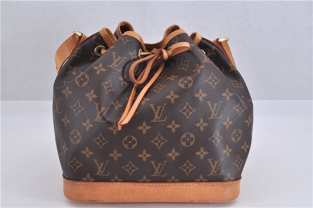 Authentic Louis Vuitton Monogram Petit Noe M40818 Shoulder Drawstring Bag 4185F