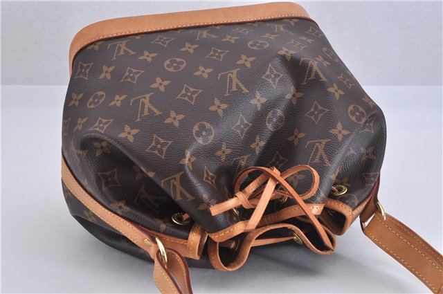 Authentic Louis Vuitton Monogram Petit Noe M40818 Shoulder Drawstring Bag 4185F