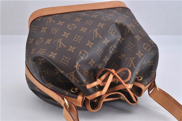 Authentic Louis Vuitton Monogram Petit Noe M40818 Shoulder Drawstring Bag 4185F