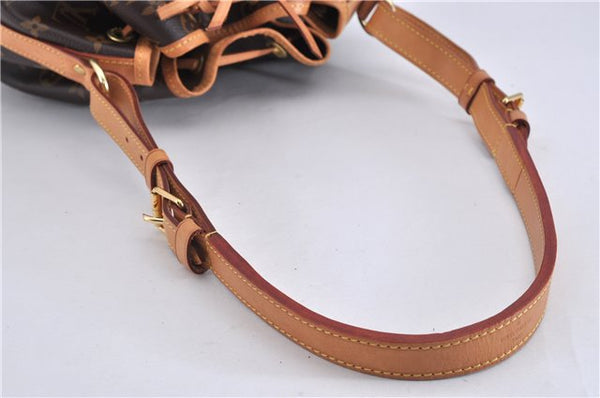 Authentic Louis Vuitton Monogram Petit Noe M40818 Shoulder Drawstring Bag 4185F