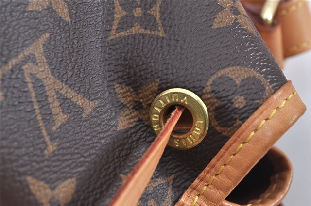 Authentic Louis Vuitton Monogram Petit Noe M40818 Shoulder Drawstring Bag 4185F