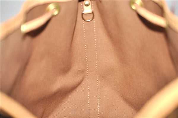 Authentic Louis Vuitton Monogram Petit Noe M40818 Shoulder Drawstring Bag 4185F