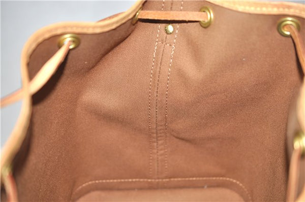 Authentic Louis Vuitton Monogram Petit Noe M40818 Shoulder Drawstring Bag 4185F