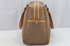Authentic GUCCI Micro GG PVC Leather 2Way Shoulder Hand Bag Brown 4185I