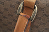 Authentic GUCCI Micro GG PVC Leather 2Way Shoulder Hand Bag Brown 4185I