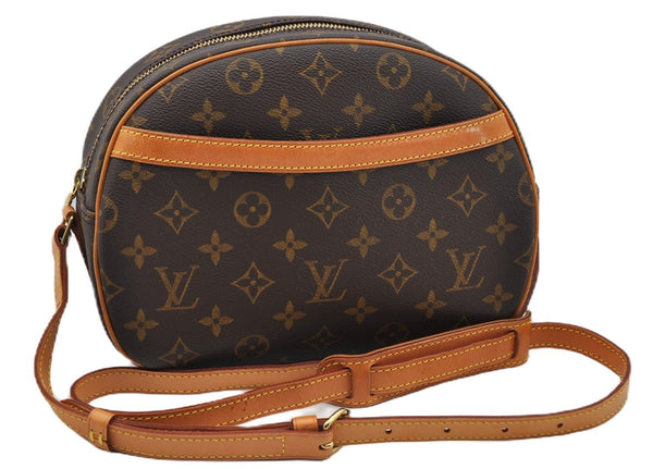 Authentic Louis Vuitton Monogram Blois Shoulder Cross Body Bag M51221 LV 4186F