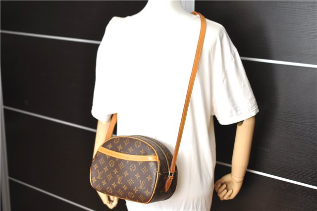 Authentic Louis Vuitton Monogram Blois Shoulder Cross Body Bag M51221 LV 4186F