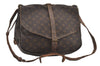 Authentic Louis Vuitton Monogram Saumur 35 Shoulder Cross Bag M42254 Junk 4186I