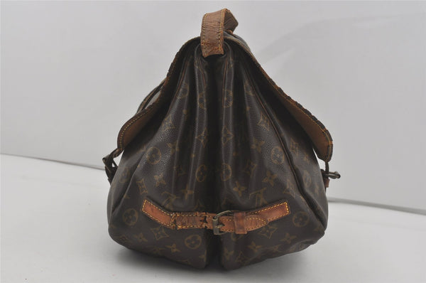 Authentic Louis Vuitton Monogram Saumur 35 Shoulder Cross Bag M42254 Junk 4186I