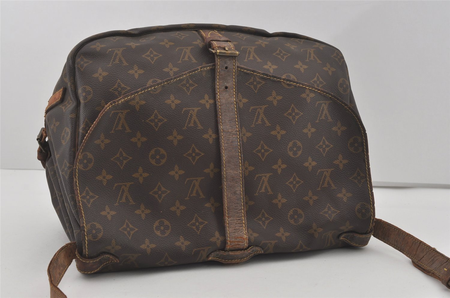 Authentic Louis Vuitton Monogram Saumur 35 Shoulder Cross Bag M42254 Junk 4186I