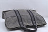 Authentic HERMES Fourre Tout MM Hand Tote Bag Purse Canvas Gray 4187D