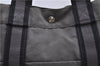 Authentic HERMES Fourre Tout MM Hand Tote Bag Purse Canvas Gray 4187D