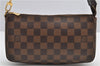 Authentic Louis Vuitton Damier Pochette Accessoires Hand Pouch N41206 LV 4187F