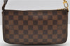 Authentic Louis Vuitton Damier Pochette Accessoires Hand Pouch N41206 LV 4187F