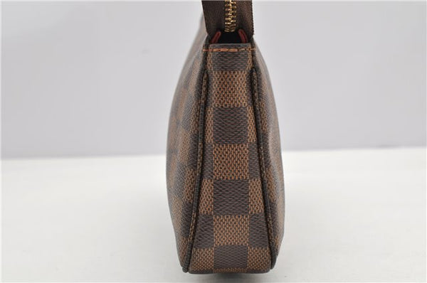 Authentic Louis Vuitton Damier Pochette Accessoires Hand Pouch N41206 LV 4187F